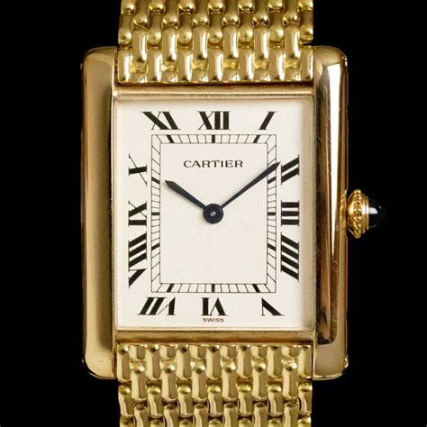 cartier tank roman numerals|cartier tank ww1.